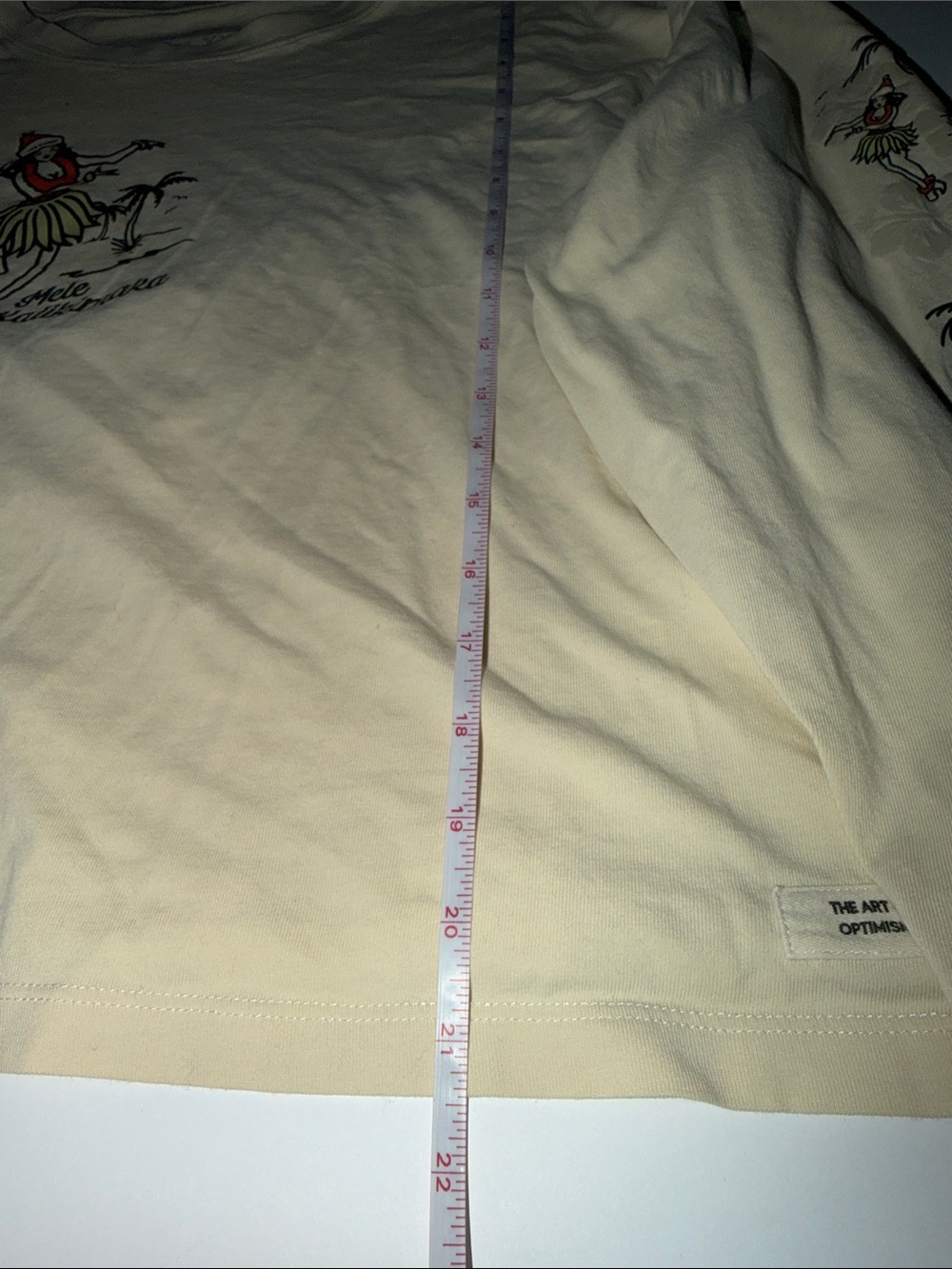Life is good Women's Hula Mele Kalikimaka Long Sleeve Crusher Boxy Tee - Picture 6 of 7
